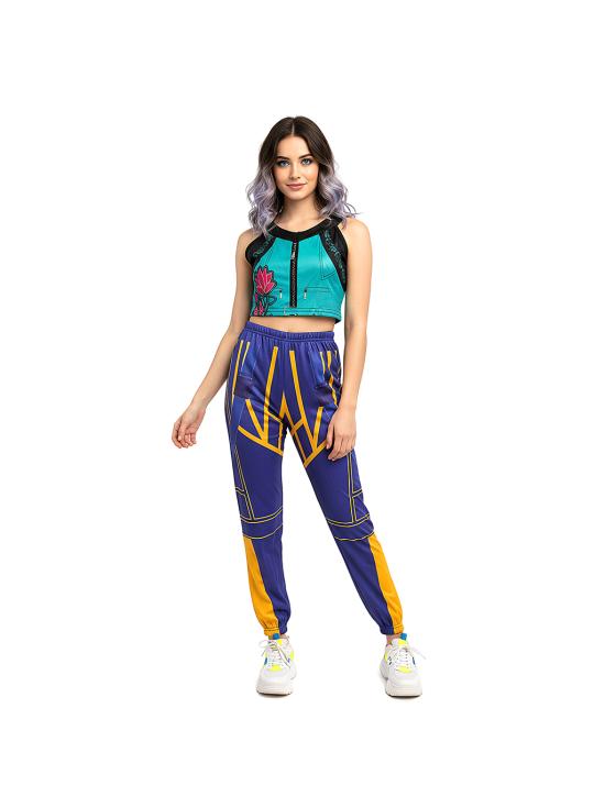Disfraz de Guerrera K-Pop Zoey Huntrix para niña