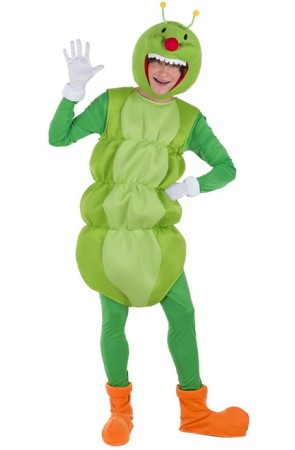 Disfraz de Gusano Verde para Adulto