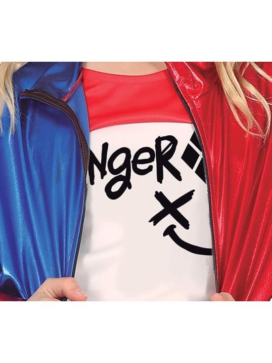 Disfraz de Harley Quinn para niña – Chaqueta, Pantalón y Camiseta