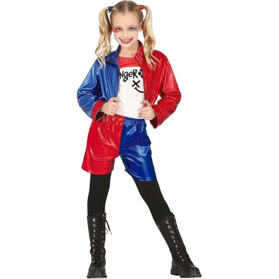 Disfraz de Harley Quinn para niña – Chaqueta, Pantalón y Camiseta
