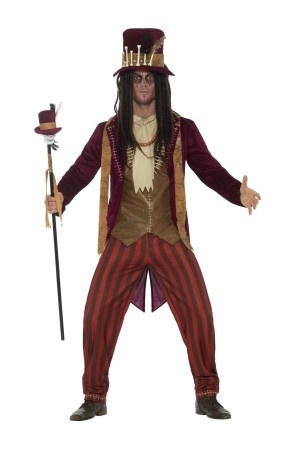 Disfraz de hechicero vudú deluxe para hombre