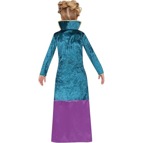 Disfraz de Hermana Bruja Mágica para Niña – Vestido Lila y Turquesa