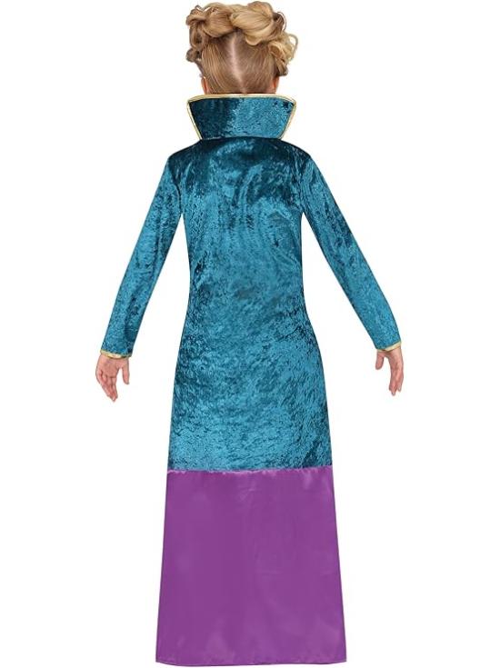 Disfraz de Hermana Bruja Mágica para Niña – Vestido Lila y Turquesa