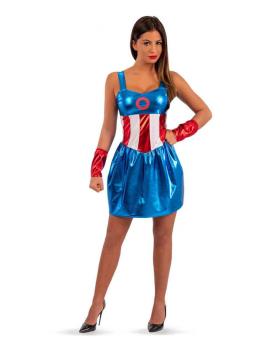 Disfraz de Heroína Americana para Mujer