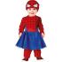 Disfraz de Heroína para Bebé - Mono de Bebé Araña Roja y Azul con Tutú y Máscara de Superhéroe
