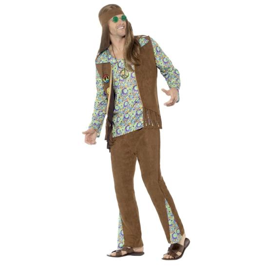 Disfraz de Hippie años 60 multicolor adulto Disfraz de Hippie años 60 multicolor adulto