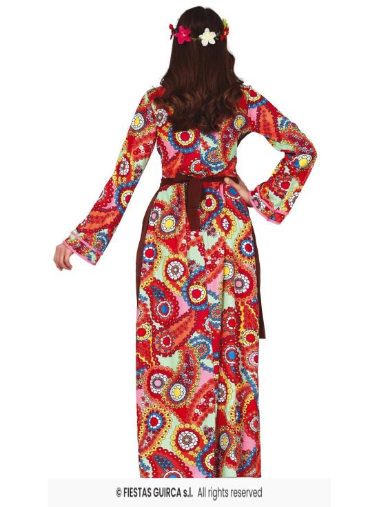 Disfraz de Hippie con Vestido Largo para Mujer **