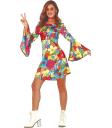 Disfraz de Hippie Multi Flower para Adulta
