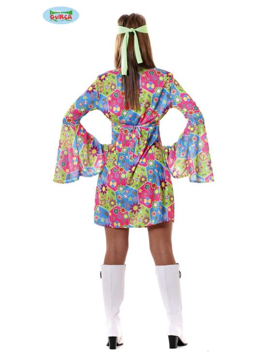 Disfraz de Hippie para Mujer años 60 guau