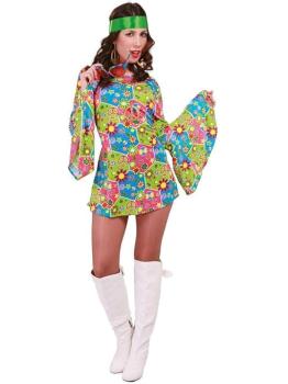Disfraz de Hippie para Mujer años 60 guau