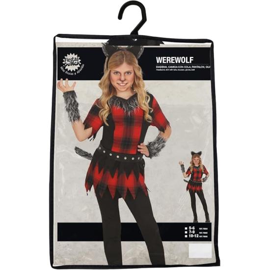 Disfraz de Hombre Lobo Infantil para Niña