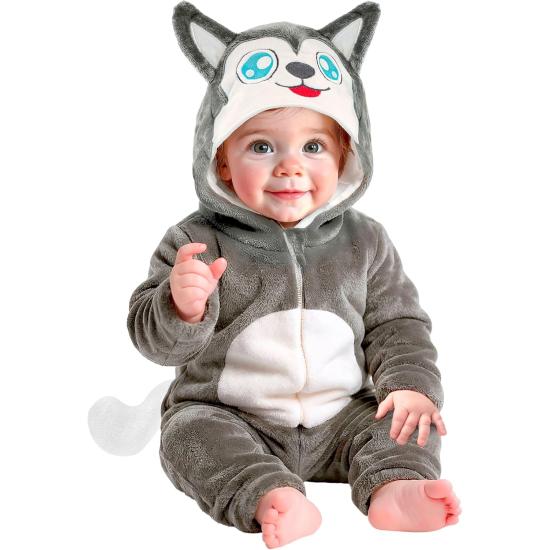 disfraz de husky para bebé