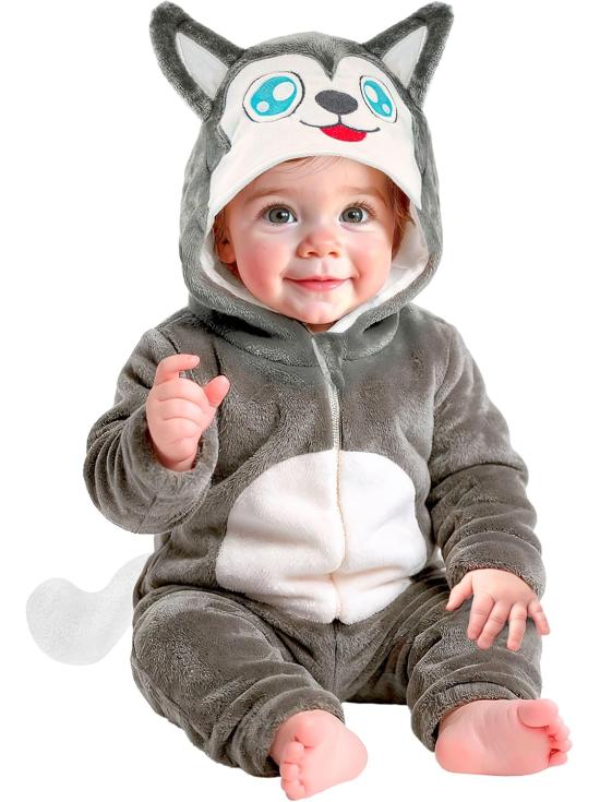 disfraz de husky para bebé
