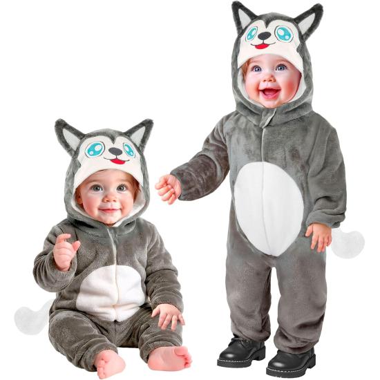 disfraz de husky para bebé
