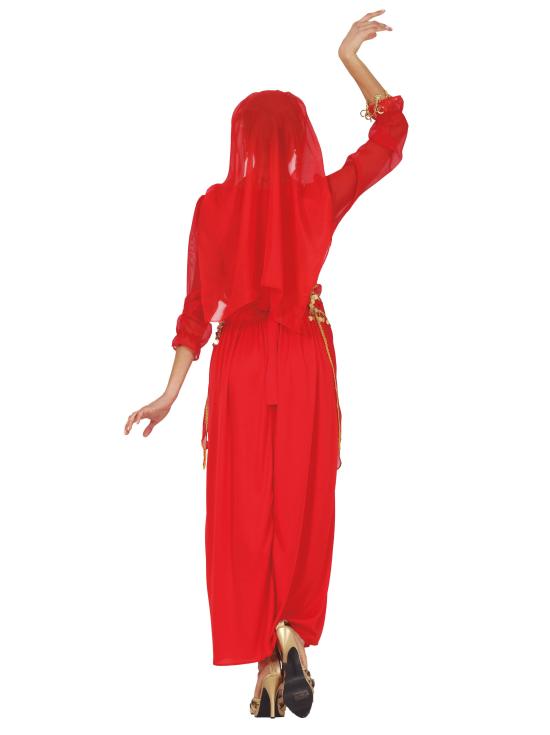 Disfraz de India Bollywood Rojo para Mujer