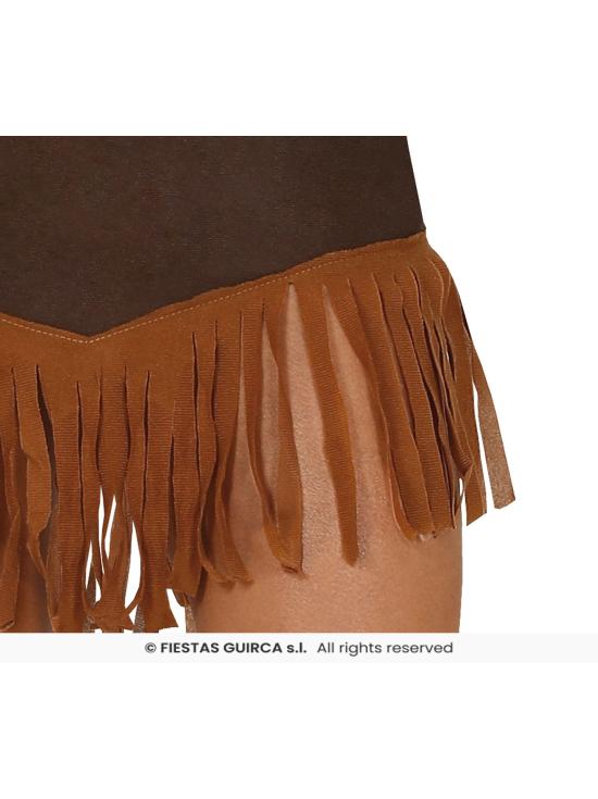 Disfraz de india para chica marrón