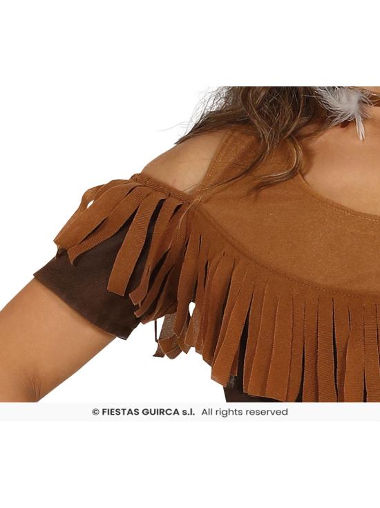 Disfraz de india para chica marrón