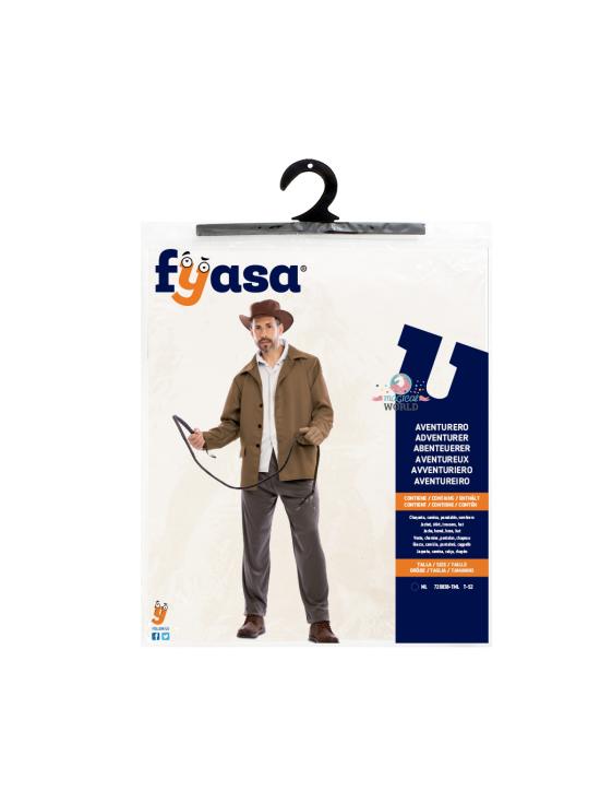 Disfraz de Indiana Jones deluxe para hombre