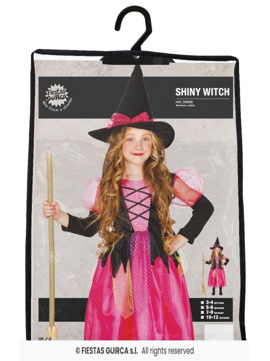 Disfraz de la bruja Shiny Witch para Niña