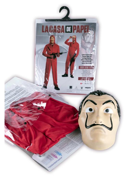 Disfraz de Ladrón La Casa de Papel talla adulto