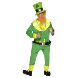 Disfraz de Leprechaun Super Verde para adulto
