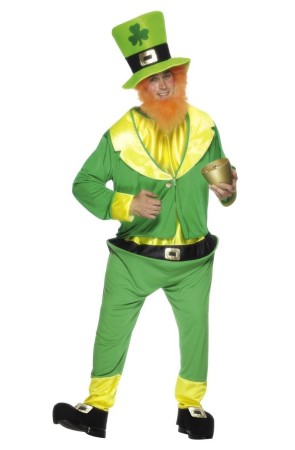 Disfraz de Leprechaun Super Verde para adulto