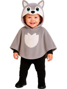 Disfraz de Lobo para Bebé 18-24 Meses – Poncho y Capucha
