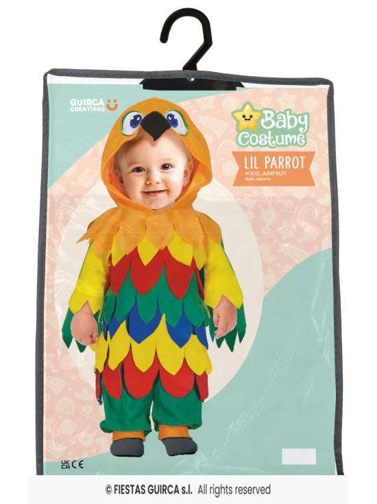 Disfraz de Loro Bebé Multicolor