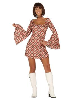 Disfraz de los años 70 Fiestera talla adulta