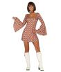 Disfraz de los años 70 Fiestera talla adulta