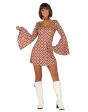 Disfraz de los años 70 Fiestera talla adulta