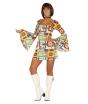 Disfraz de los Años 70 Reina Pista talla adulta.