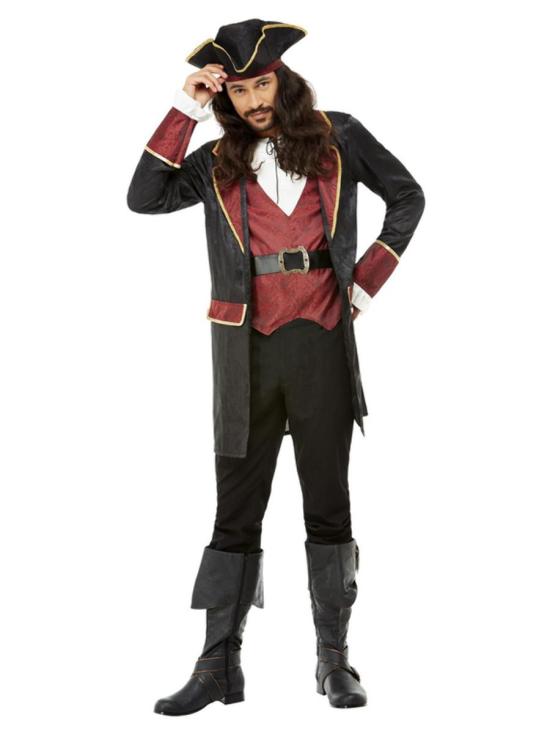 Disfraz de lujo de pirata espadachín adultos