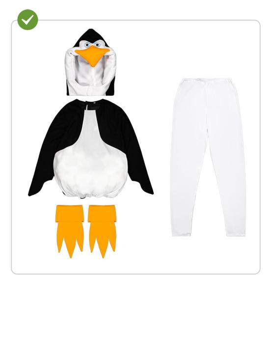 Disfraz de Madagascar pingüino para adulto