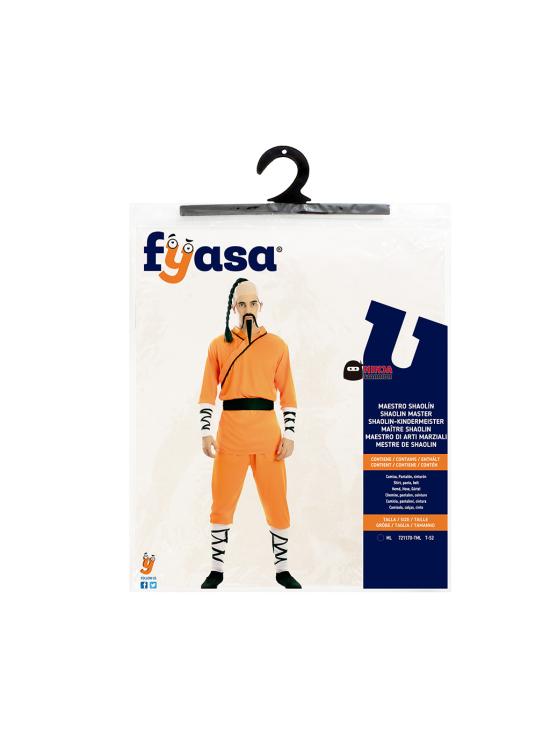Disfraz de Maestro Shaolin para Hombre