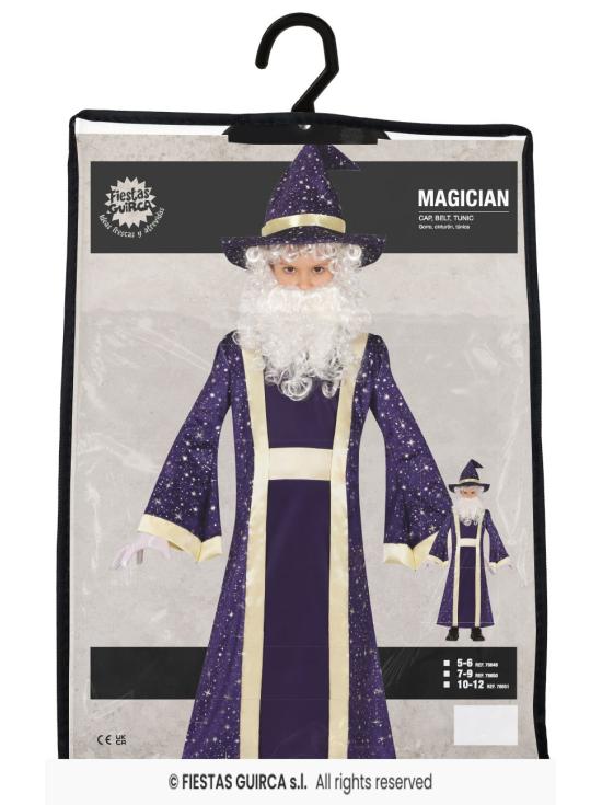 Disfraz De Mago Para Adultos – Set De 4 Piezas Con Túnica Gris, Sombrero, Peluca Con Barba Y Gafas, Ideal Para Carnaval, Cosplay Y Fiestas Temáticas