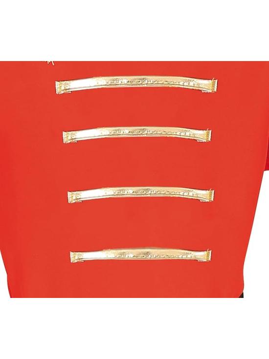 Disfraz de Majorette para Niño Rojo, Blanco y Dorado