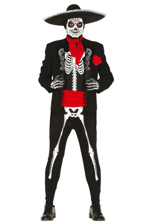 Disfraz de Mariachi Esqueleto para chico