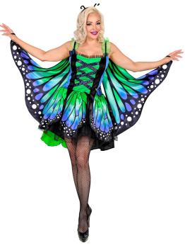 Disfraz de Mariposa Verde para adulta