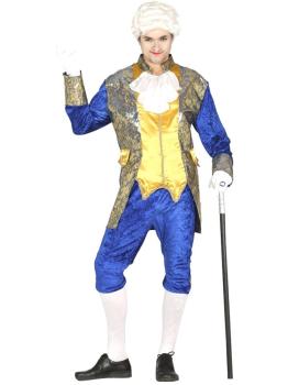 Disfraz de marqués azul hombre