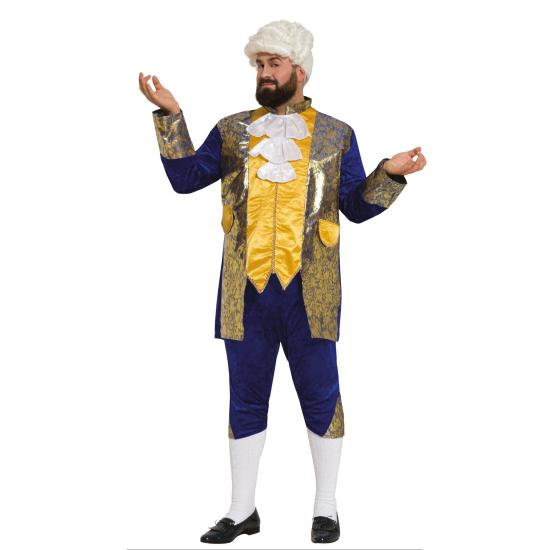 Disfraz de marqués azul hombre