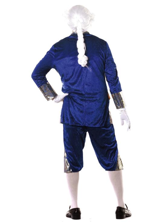 Disfraz de marqués azul hombre