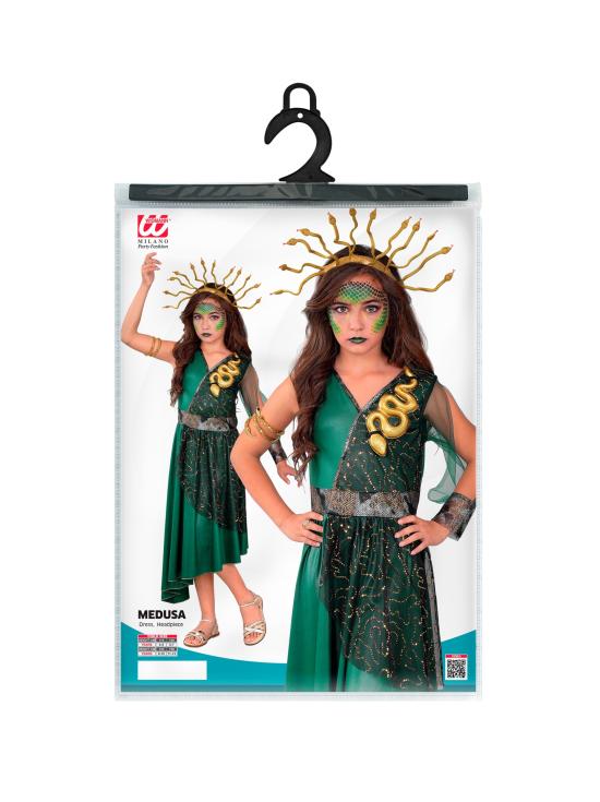 Disfraz de Medusa Griega para Niña