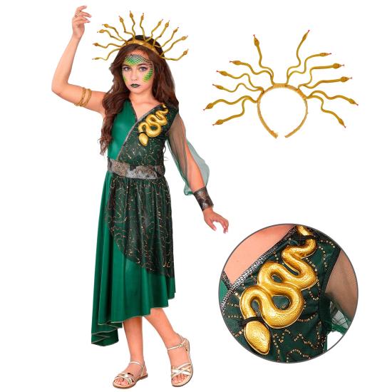 Disfraz de Medusa Griega para Niña