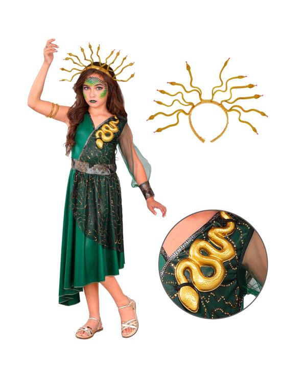Disfraz de Medusa Griega para Niña