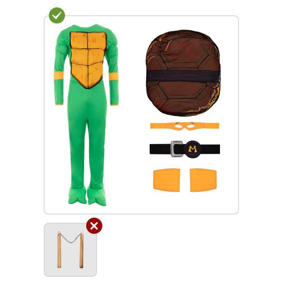 Disfraz de Michelangelo para hombre - Las Tortugas Ninja Disfraz de Michelangelo para hombre - Las Tortugas Ninja