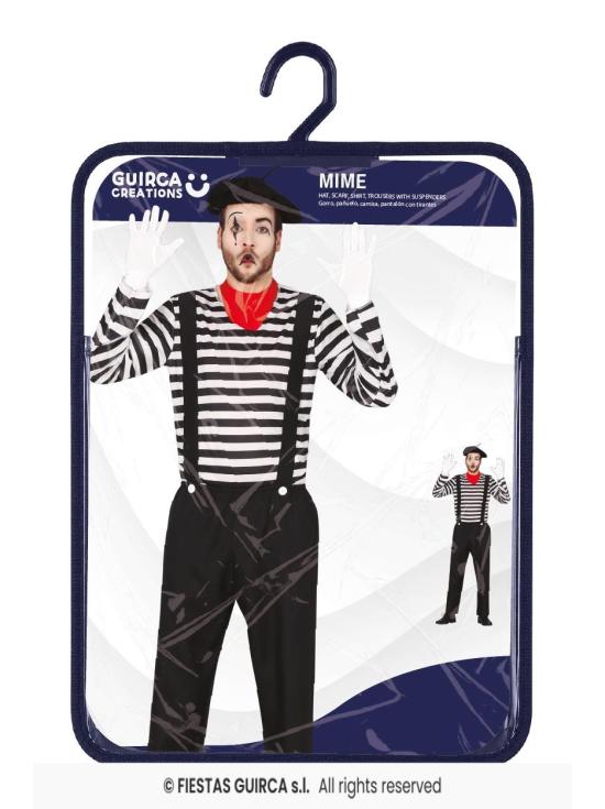 Disfraz de Mimo para Hombre