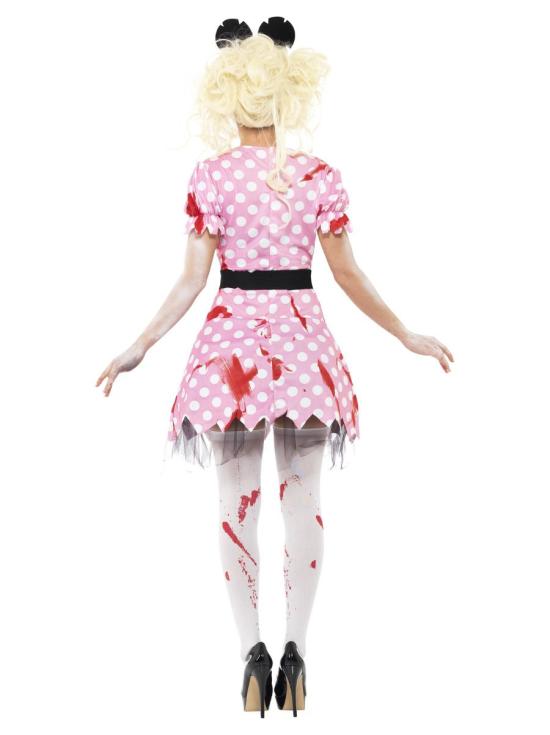 Disfraz de Minnie zombi para chica