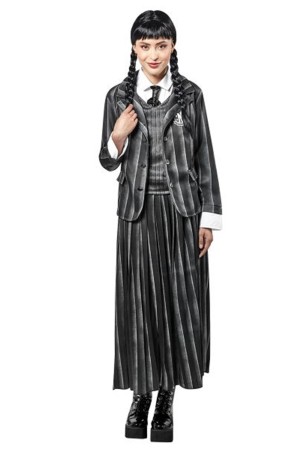 Disfraz de Miércoles Addams Oficial adulta