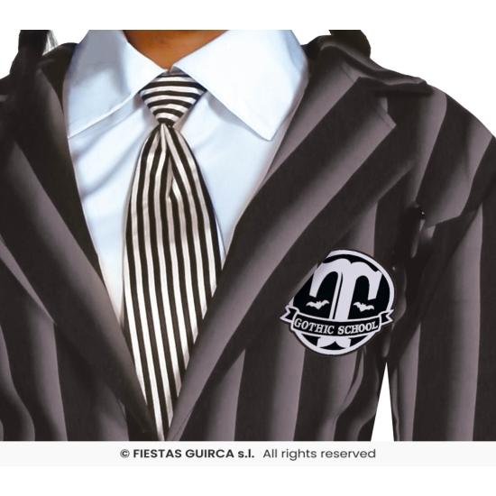 Disfraz de Miércoles Addams uniforme escolar para chica Disfraz de Miércoles Addams uniforme escolar para chica